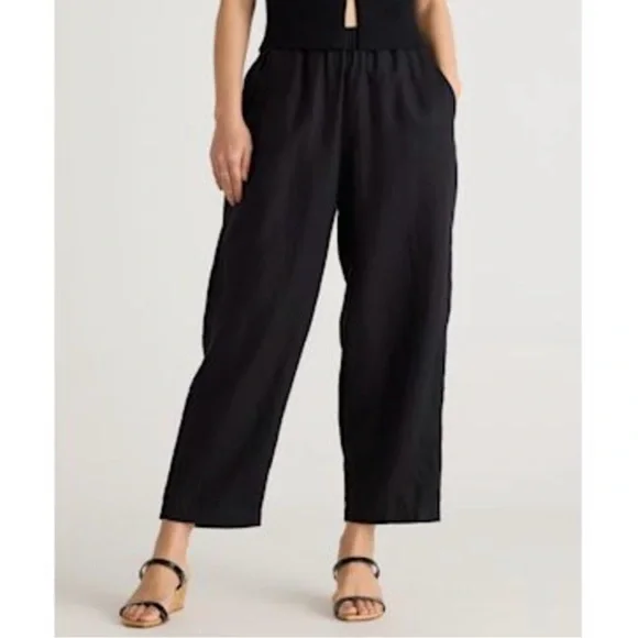 Quince 100% European Linen
Pants Black large nwt resort wear - Picture 1 of 7